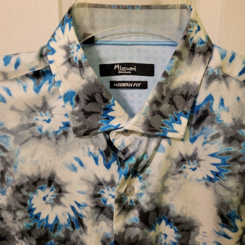 Mens Mizumi long sleeved dress shirt
